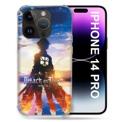 Coque Pour Iphone 14 Pro (6.1) Manga Attaque Titans Soleil