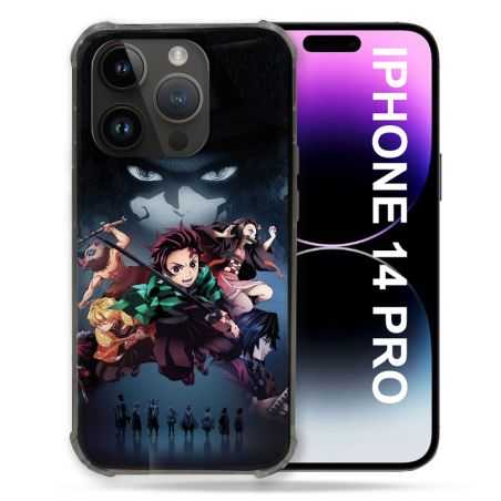 Coque Pour Iphone 14 Pro (6.1) Manga Demon Slayer Noir
