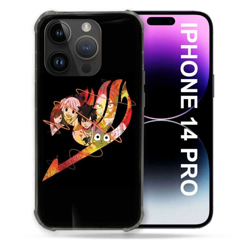 Coque Pour Iphone 14 Pro (6.1) Manga Fairy Tail Logo Noir