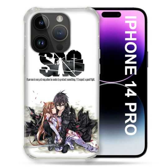 Coque Pour Iphone 14 Pro (6.1) Manga SAO sword Art Online Blanc