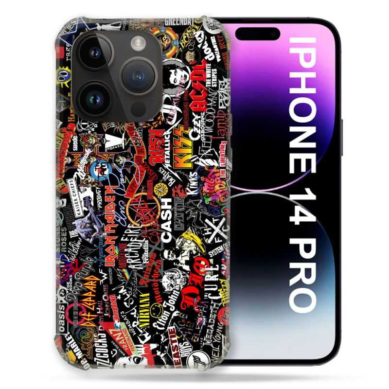 Coque Pour Iphone 14 Pro (6.1) Musique Rock Groupe