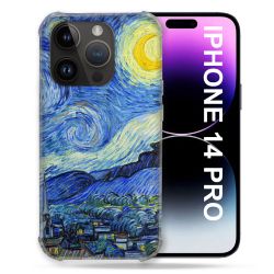 Coque Pour Iphone 14 Pro (6.1) Peinture La nuit étoilée