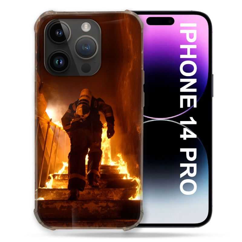 Coque Pour Iphone 14 Pro (6.1) Pompier Escalier