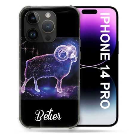 Coque Pour Iphone 14 Pro (6.1) Signe Zodiaque 2 Bélier