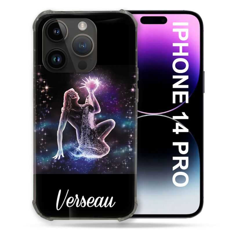 Coque Pour Iphone 14 Pro (6.1) Signe Zodiaque 2 Verseau