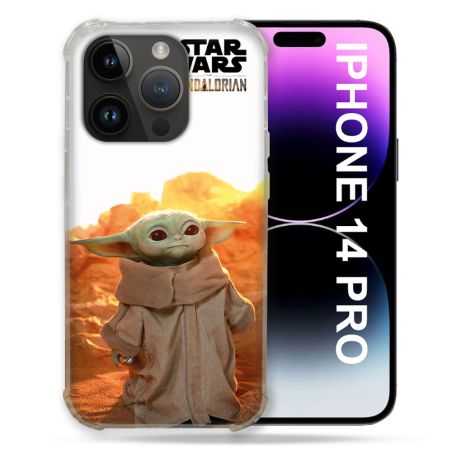 Coque Pour Iphone 14 Pro (6.1) Star Wars - Yoda bebe soleil