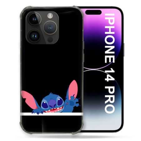 Coque Pour Iphone 14 Pro (6.1) Stitch Noir