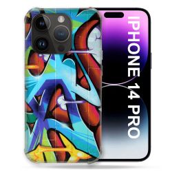 Coque Pour Iphone 14 Pro (6.1) Street Art Graf Color