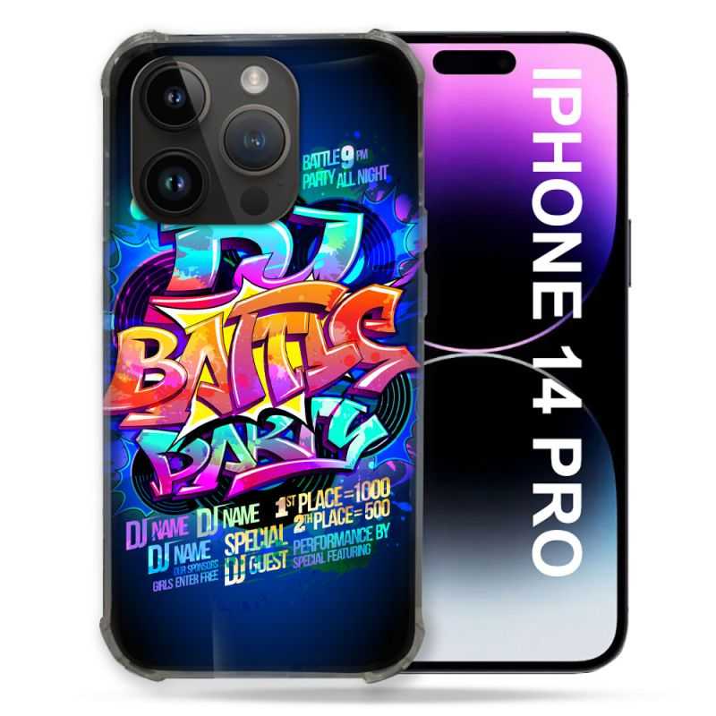 Coque Pour Iphone 14 Pro (6.1) Street Art Rap