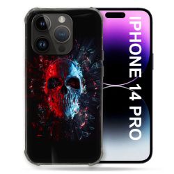 Coque Pour Iphone 14 Pro (6.1) Tete de Mort Deflagration