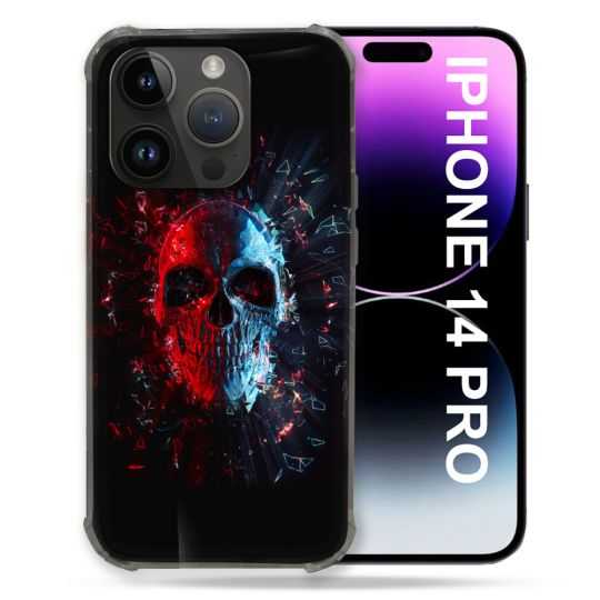 Coque Pour Iphone 14 Pro (6.1) Tete de Mort Deflagration