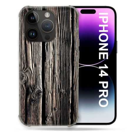 Coque Pour Iphone 14 Pro (6.1) Texture Bois