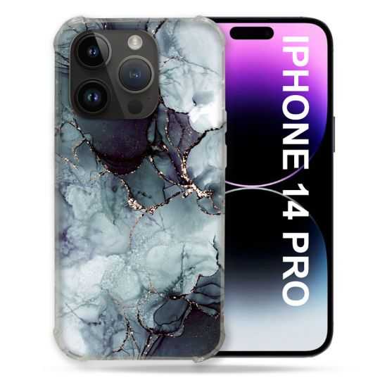 Coque Pour Iphone 14 Pro (6.1) Texture Marbre Gris