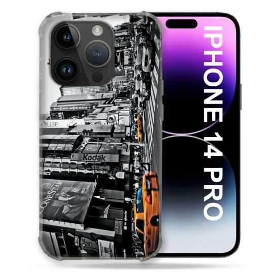 Coque Pour Iphone 14 Pro (6.1) Voyage Amerique USA New York Taxi