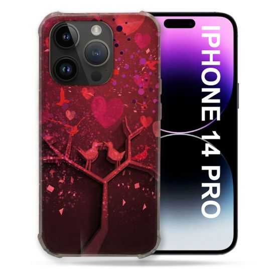Coque Compatible MagSafe Pour Iphone 14 Pro (6.1) Amour Arbre