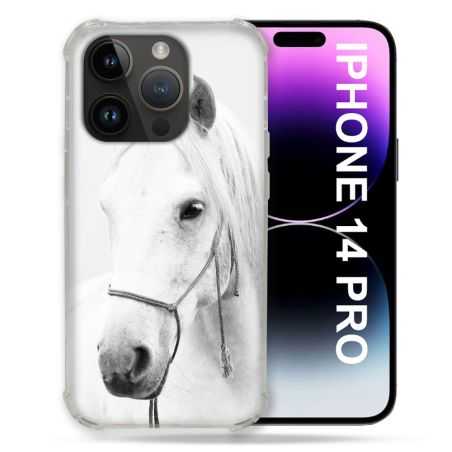 Coque Compatible MagSafe Pour Iphone 14 Pro (6.1) Animal Cheval Cristal
