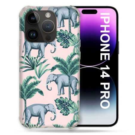 Coque Compatible MagSafe Pour Iphone 14 Pro (6.1) Animal Elephant Pattern