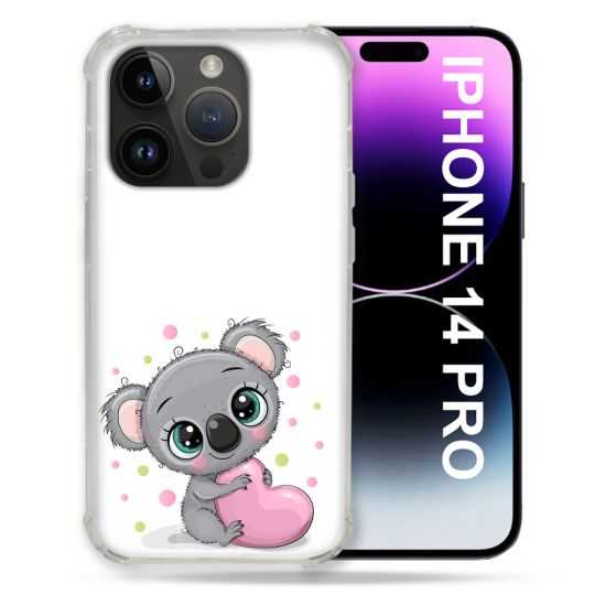 Coque Compatible MagSafe Pour Iphone 14 Pro (6.1) Animal Koala Cœur