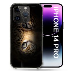 Coque Compatible MagSafe Pour Iphone 14 Pro (6.1) Animal Leopard Yeux