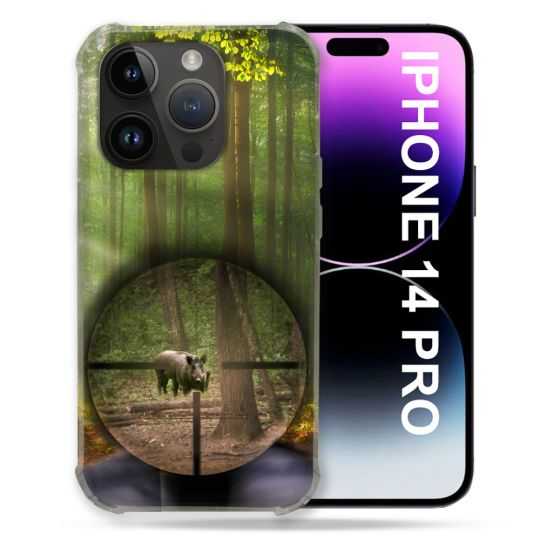 Coque Compatible MagSafe Pour Iphone 14 Pro (6.1) Chasse Sanglier Viseur