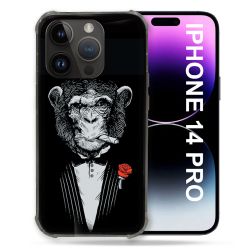 Coque Compatible MagSafe Pour Iphone 14 Pro (6.1) Decale Singe Mafia