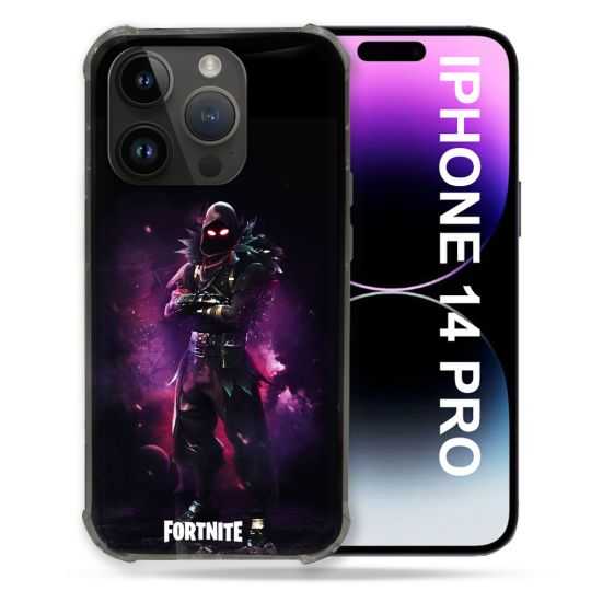 Coque Compatible MagSafe Pour Iphone 14 Pro (6.1) Fortnite Raven
