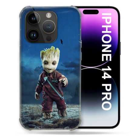 Coque Compatible MagSafe Pour Iphone 14 Pro (6.1) Groot Bleu