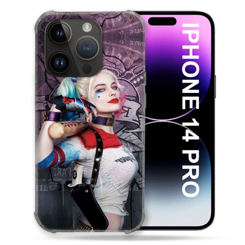 Coque Compatible MagSafe Pour Iphone 14 Pro (6.1) Harley Quinn Batte