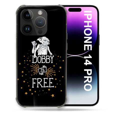 Coque Compatible MagSafe Pour Iphone 14 Pro (6.1) Harry Potter Dobby Free Noir