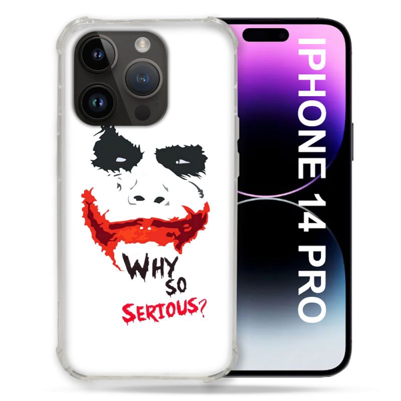 Coque Compatible MagSafe Pour Iphone 14 Pro (6.1) Joker Blanc