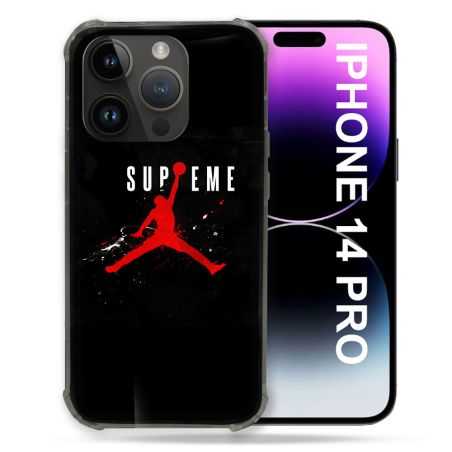 Coque Compatible MagSafe Pour Iphone 14 Pro (6.1) Jordan Supreme Noir