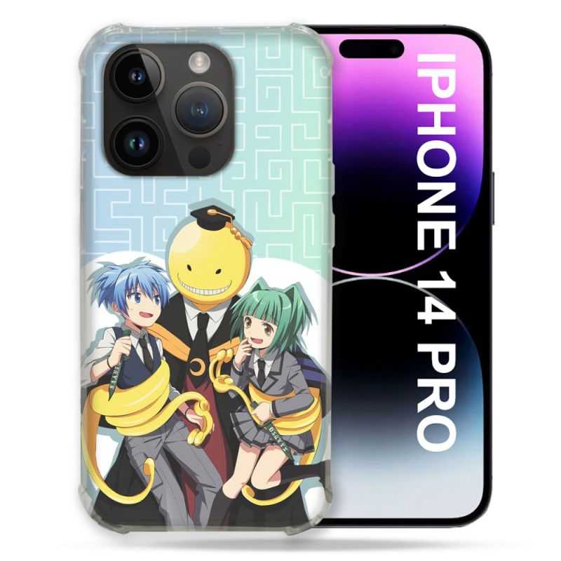 Coque Compatible MagSafe Pour Iphone 14 Pro (6.1) Manga Assassination Classroom Kuro Trio