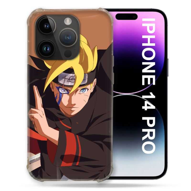 Coque Compatible MagSafe Pour Iphone 14 Pro (6.1) Manga Boruto Signe