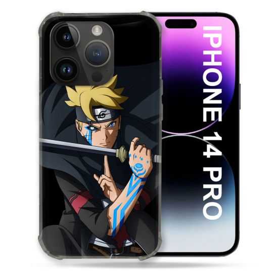 Coque Compatible MagSafe Pour Iphone 14 Pro (6.1) Manga Boruto Tatouage