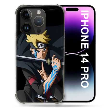 Coque Compatible MagSafe Pour Iphone 14 Pro (6.1) Manga Boruto Tatouage