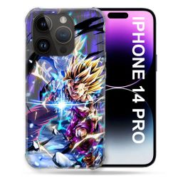 Coque Compatible MagSafe Pour Iphone 14 Pro (6.1) Manga Dragon Ball Sangohan Duo