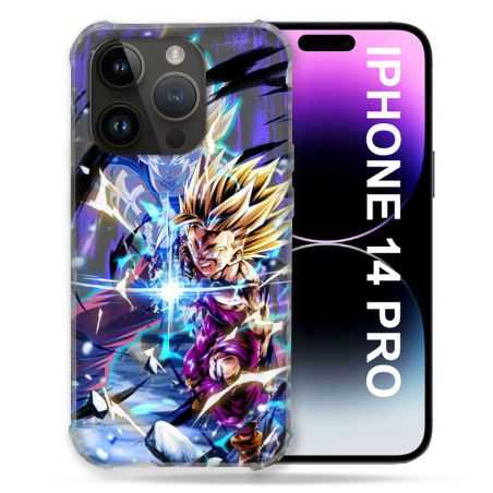 Coque Compatible MagSafe Pour Iphone 14 Pro (6.1) Manga Dragon Ball Sangohan Duo