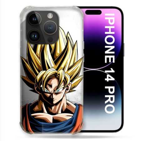 Coque Compatible MagSafe Pour Iphone 14 Pro (6.1) Manga Dragon Ball Sangoku Portrait