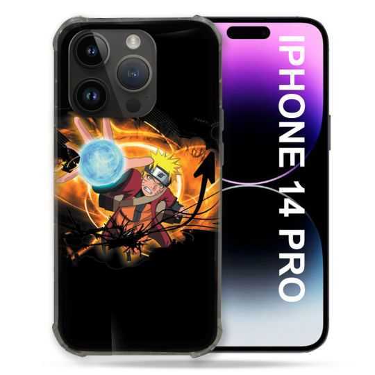 Coque Compatible MagSafe Pour Iphone 14 Pro (6.1) Manga Naruto Noir
