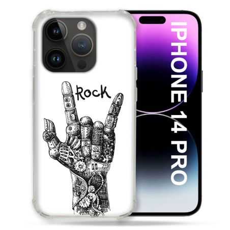 Coque Compatible MagSafe Pour Iphone 14 Pro (6.1) Musique Rock Main