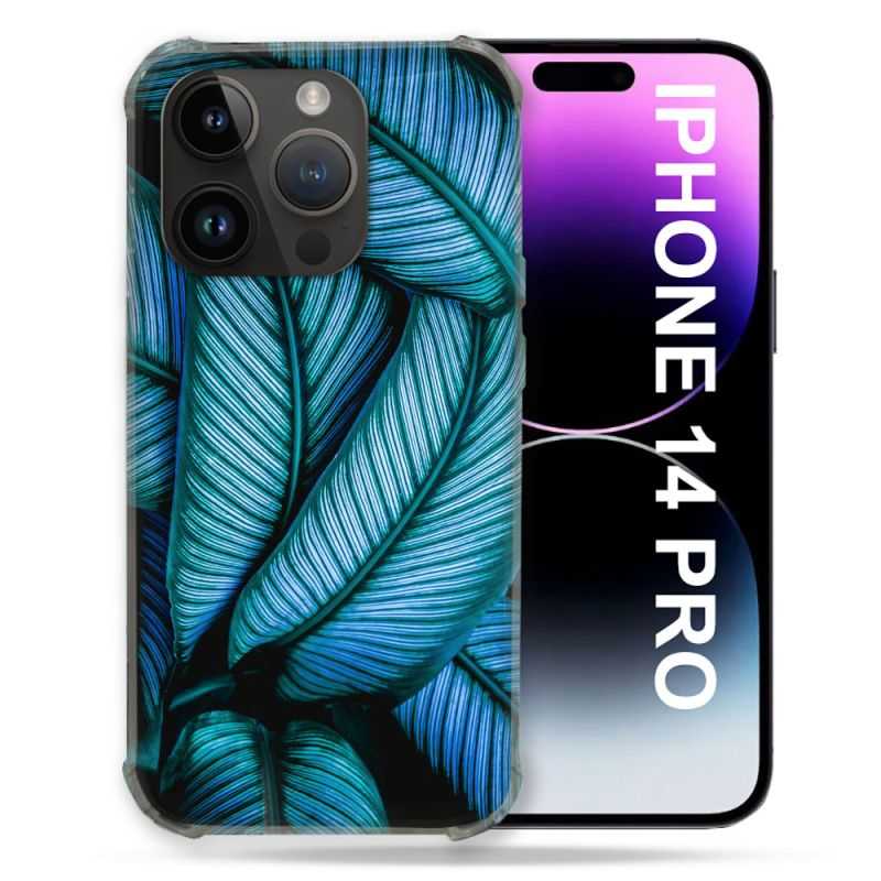 Coque Compatible MagSafe Pour Iphone 14 Pro (6.1) Nature Feuille Palmier