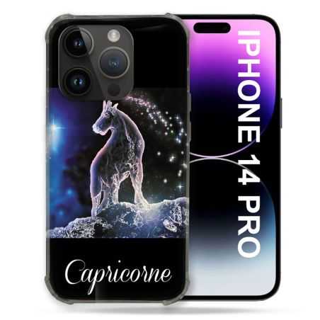 Coque Compatible MagSafe Pour Iphone 14 Pro (6.1) Signe Zodiaque 2 Capricorne