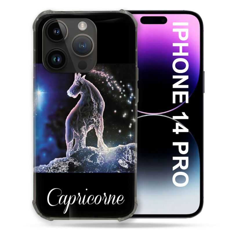 Coque Compatible MagSafe Pour Iphone 14 Pro (6.1) Signe Zodiaque 2 Capricorne