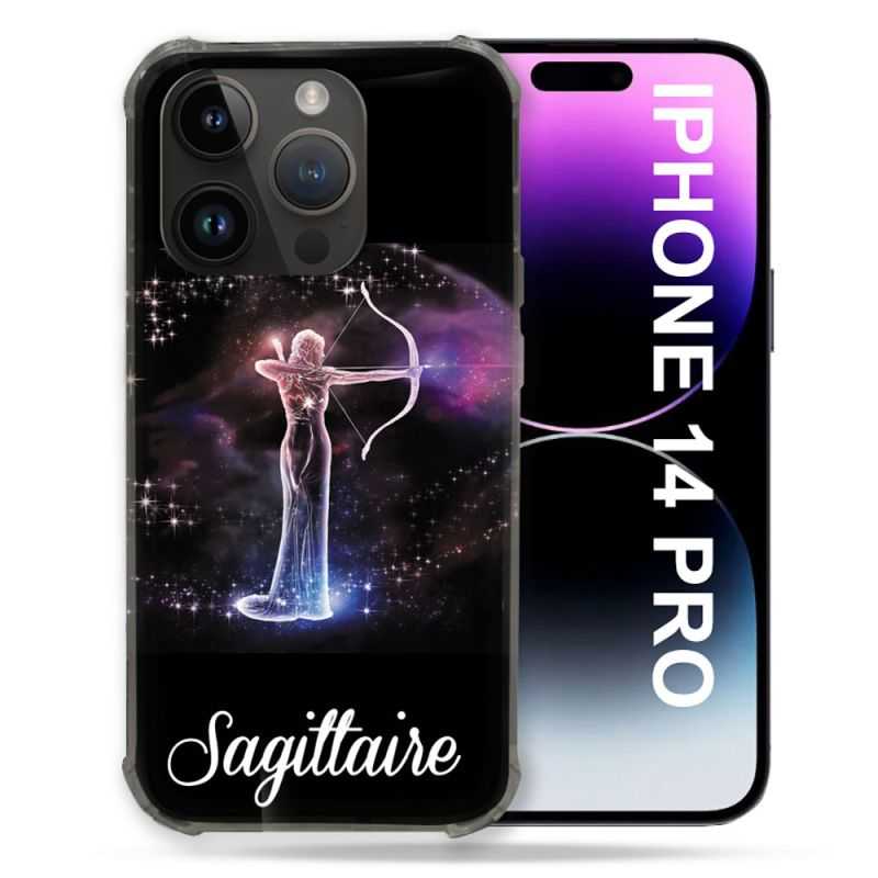 Coque Compatible MagSafe Pour Iphone 14 Pro (6.1) Signe Zodiaque 2 Sagittaire