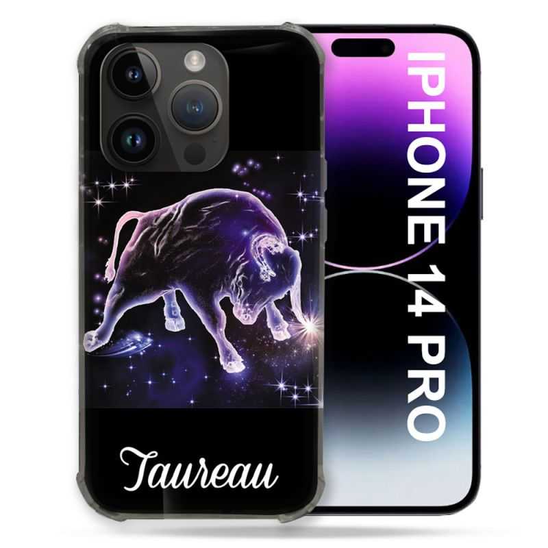 Coque Compatible MagSafe Pour Iphone 14 Pro (6.1) Signe Zodiaque 2 Taureau