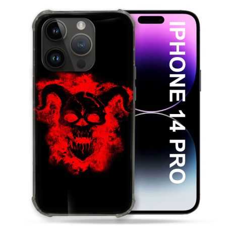 Coque Compatible MagSafe Pour Iphone 14 Pro (6.1) Tete de Mort Diable