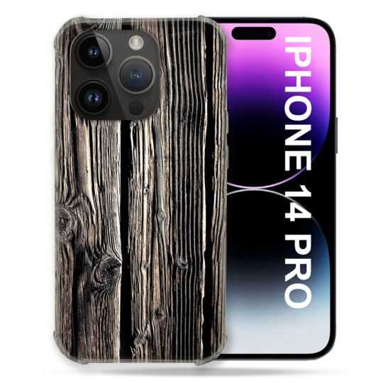 Coque Compatible MagSafe Pour Iphone 14 Pro (6.1) Texture Bois