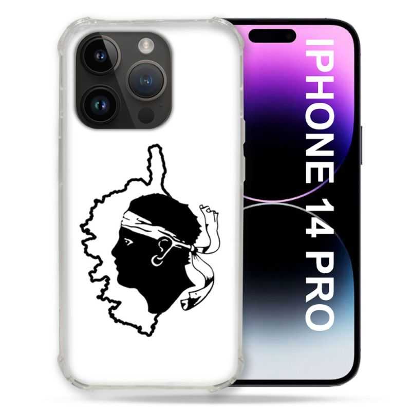 Coque Compatible MagSafe Pour Iphone 14 Pro (6.1) Voyage Corse Blanc