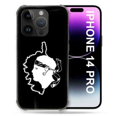 Coque Compatible MagSafe Pour Iphone 14 Pro (6.1) Voyage Corse Noir