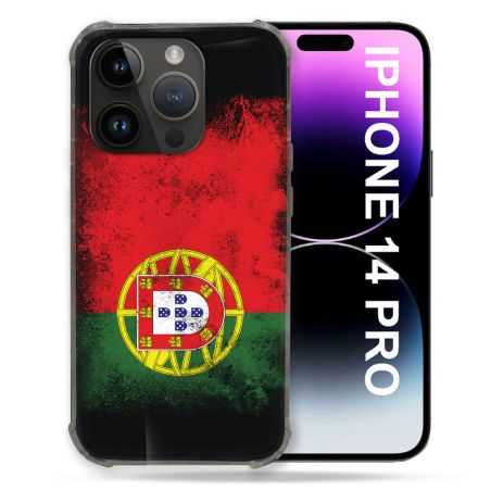 Coque Compatible MagSafe Pour Iphone 14 Pro (6.1) Voyage Portugal Drapeau